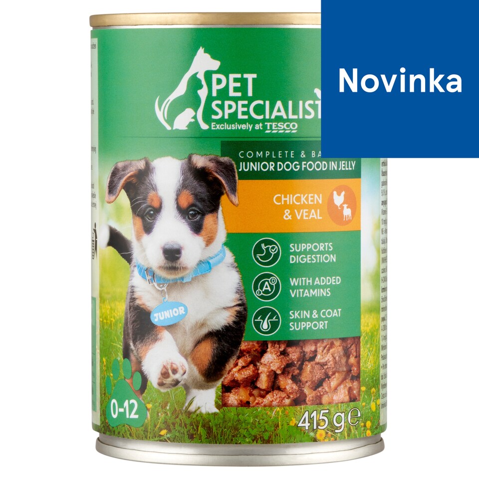 Pet Specialist Complete Junior Dog Food in Jelly Chicken & Veal 415 g