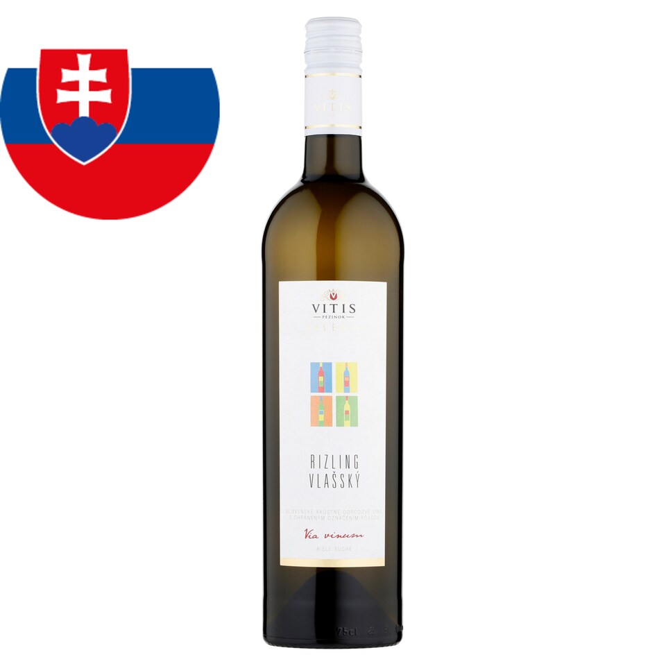 Vitis Pezinok Galéria Rizling vlašský akostné odrodové víno biele suché 0,75 l
