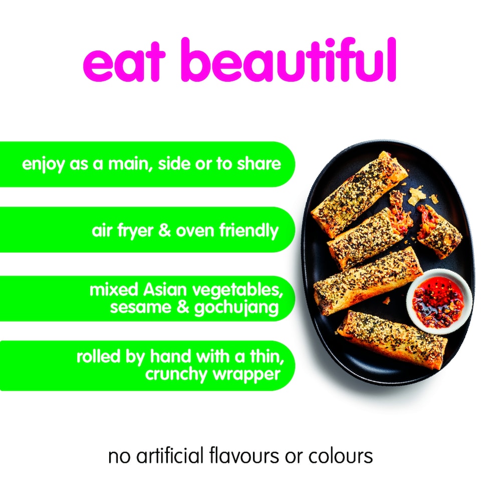 image 1 of itsu 4 vegetable crunch jumbo spring rolls 300g