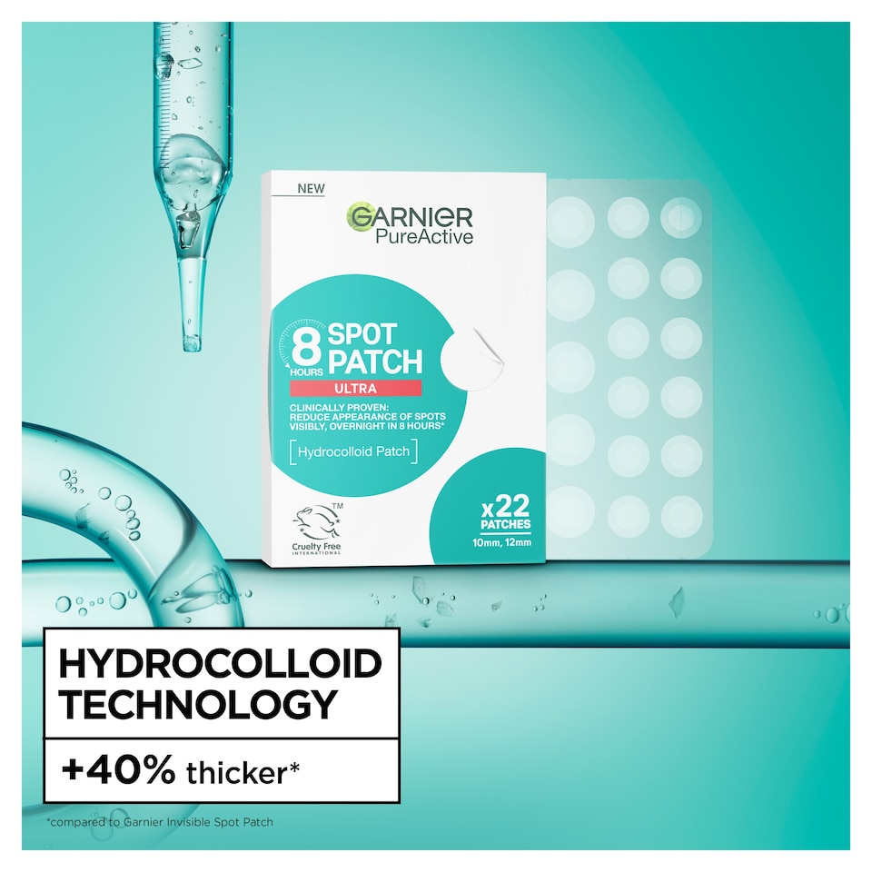 image 1 of Garnier Pure Active Spot Hydrocolloid Ultra Invisible 22 Patch