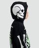 image 2 of F&F Boys Cotton Rich Fright Night Skeleton Print Hoodie in Black