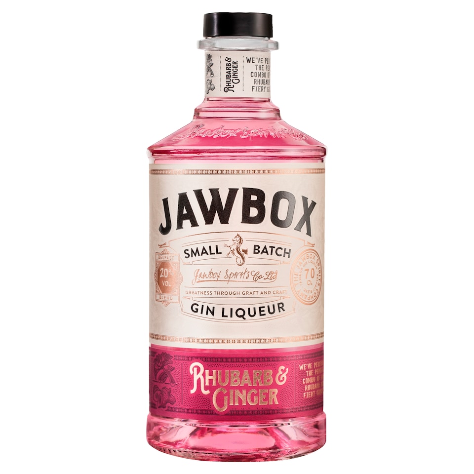 image 1 of Jawbox Rhubarb & Ginger Gin Liqueur 70cl