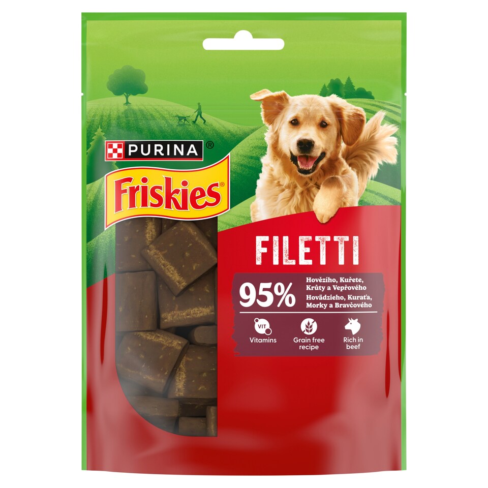 Friskies Filetti pamlsky pro psy hovězí 70g