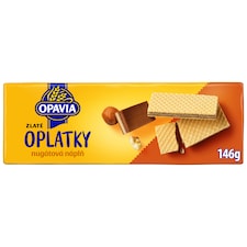 Opavia Oplatky Zlaté nugátová náplň 146g