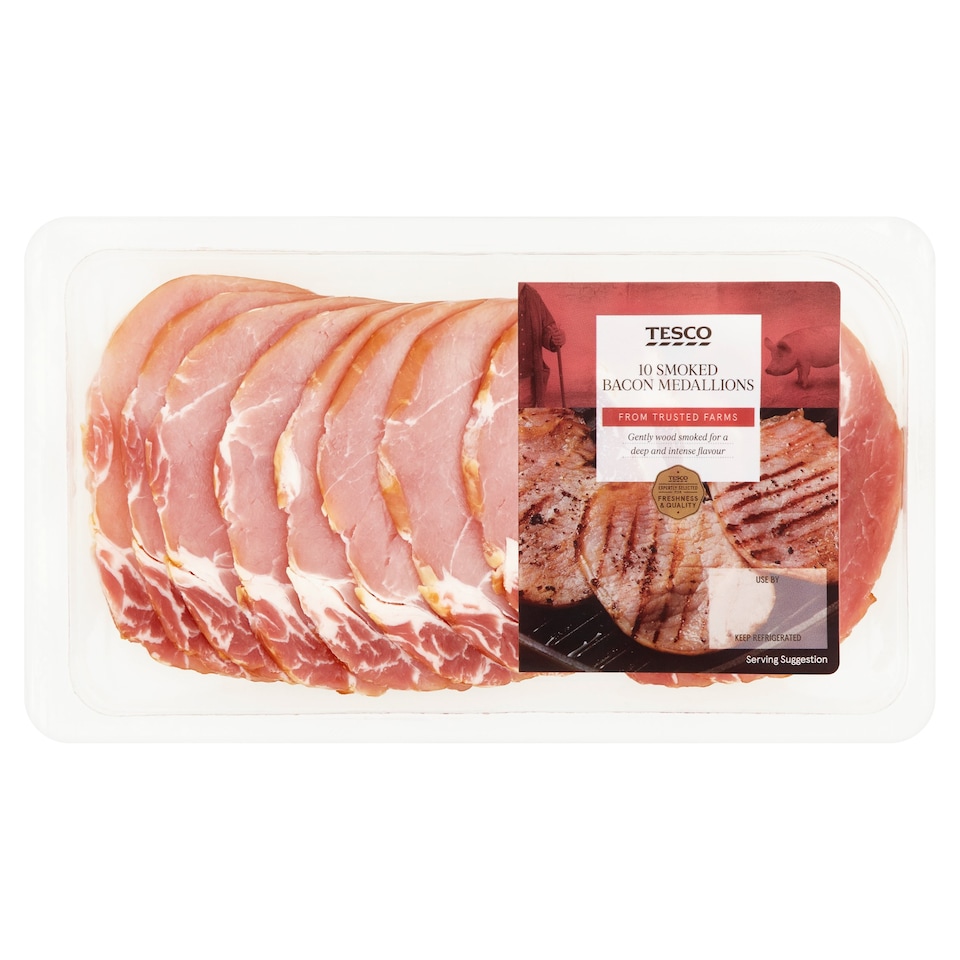Tesco Smoked 10 Medallions 300G