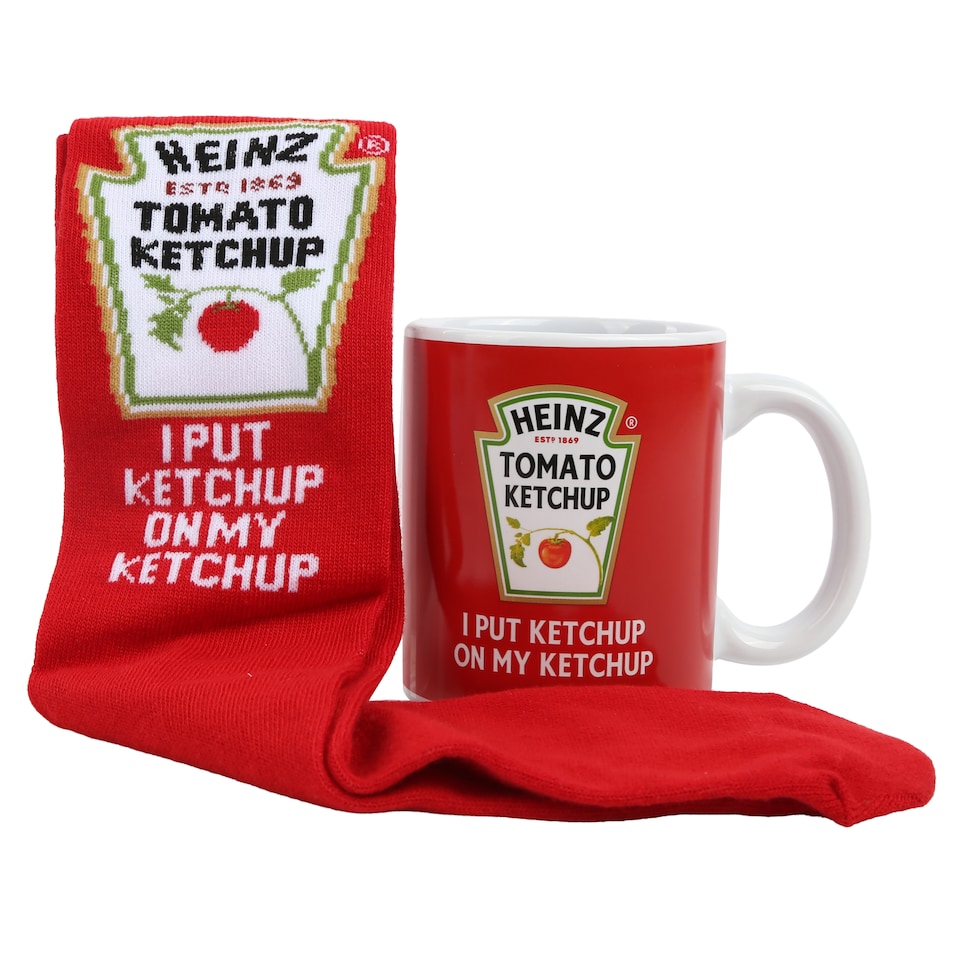 image 1 of Heinz Ketchup Mug & Socks Gift Set