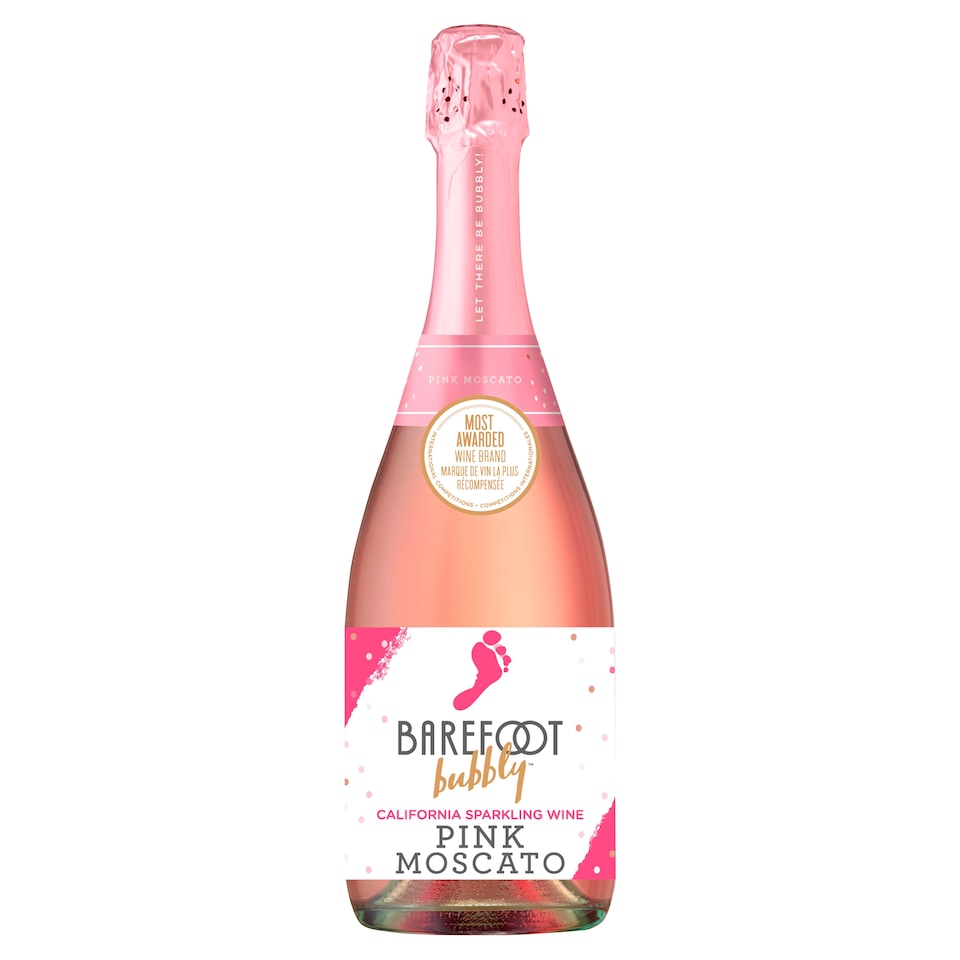 image 1 of Barefoot Bubbly Pink Moscato 75 Cl