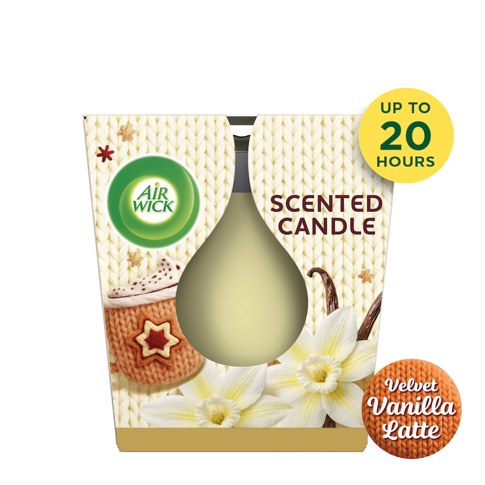 Airwick Air Freshener Candle White Vanilla Bean