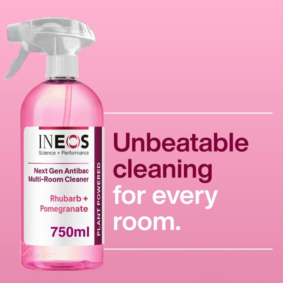 image 1 of Ineos Multi-Room Antibac Cleaning Spray - Rhubarb & Pomegranate 750ml
