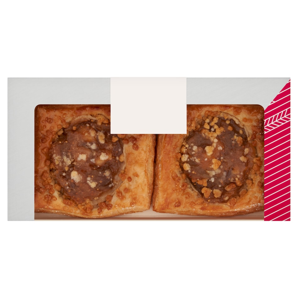 image 1 of Tesco Finest Apple, Fig & Spiced Custard Danish 2 pack