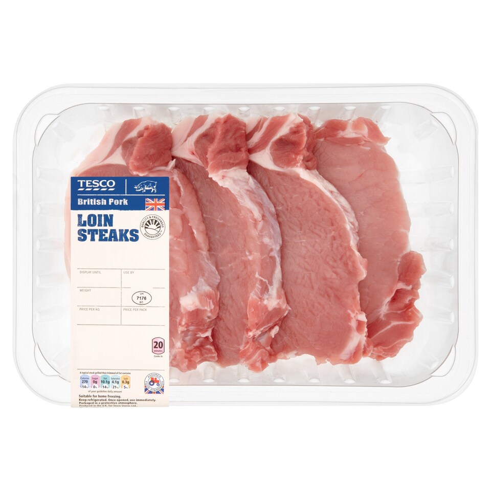 image 1 of Tesco Pork Loin Steaks