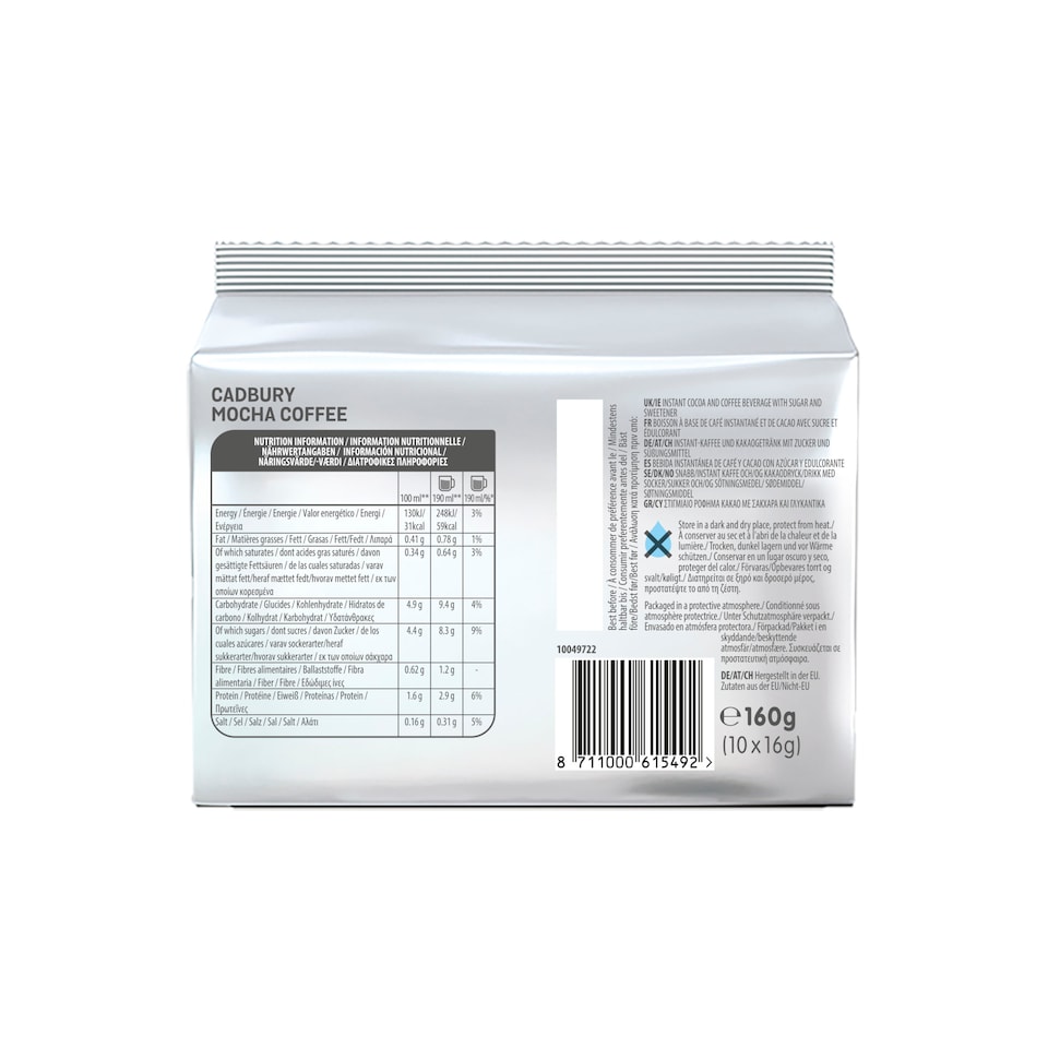 image 1 of TASSIMO Cadbury Mocha Coffee 160g