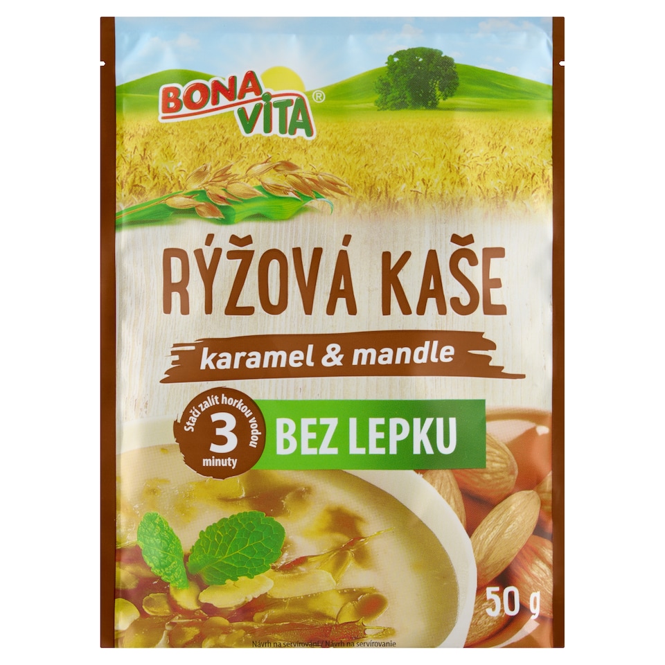 obrázok 1 z Bona Vita Bezgluténová ryžová kaša karamel & mandle 50 g
