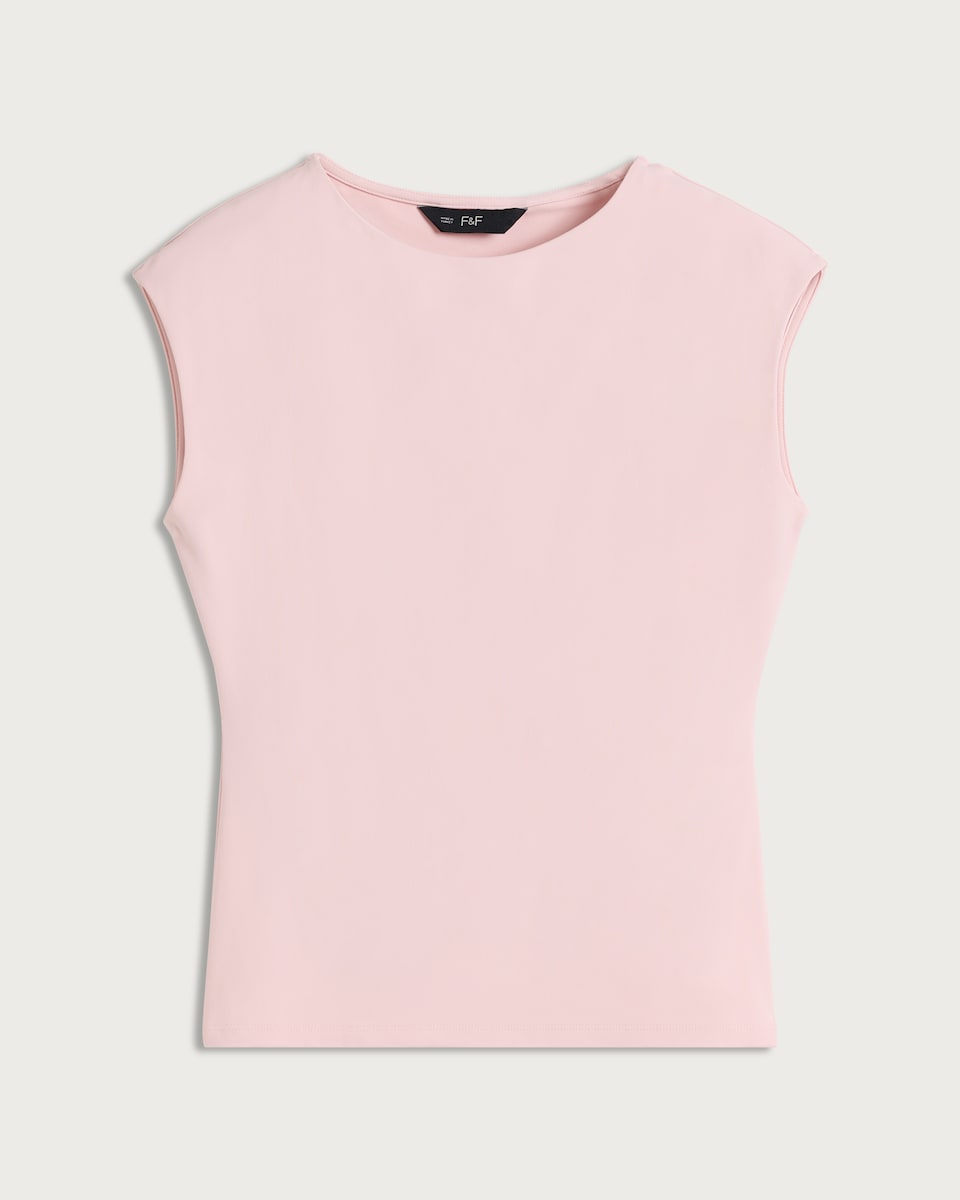 image 1 of F&F Polyamide Sleeveless Top in Pink