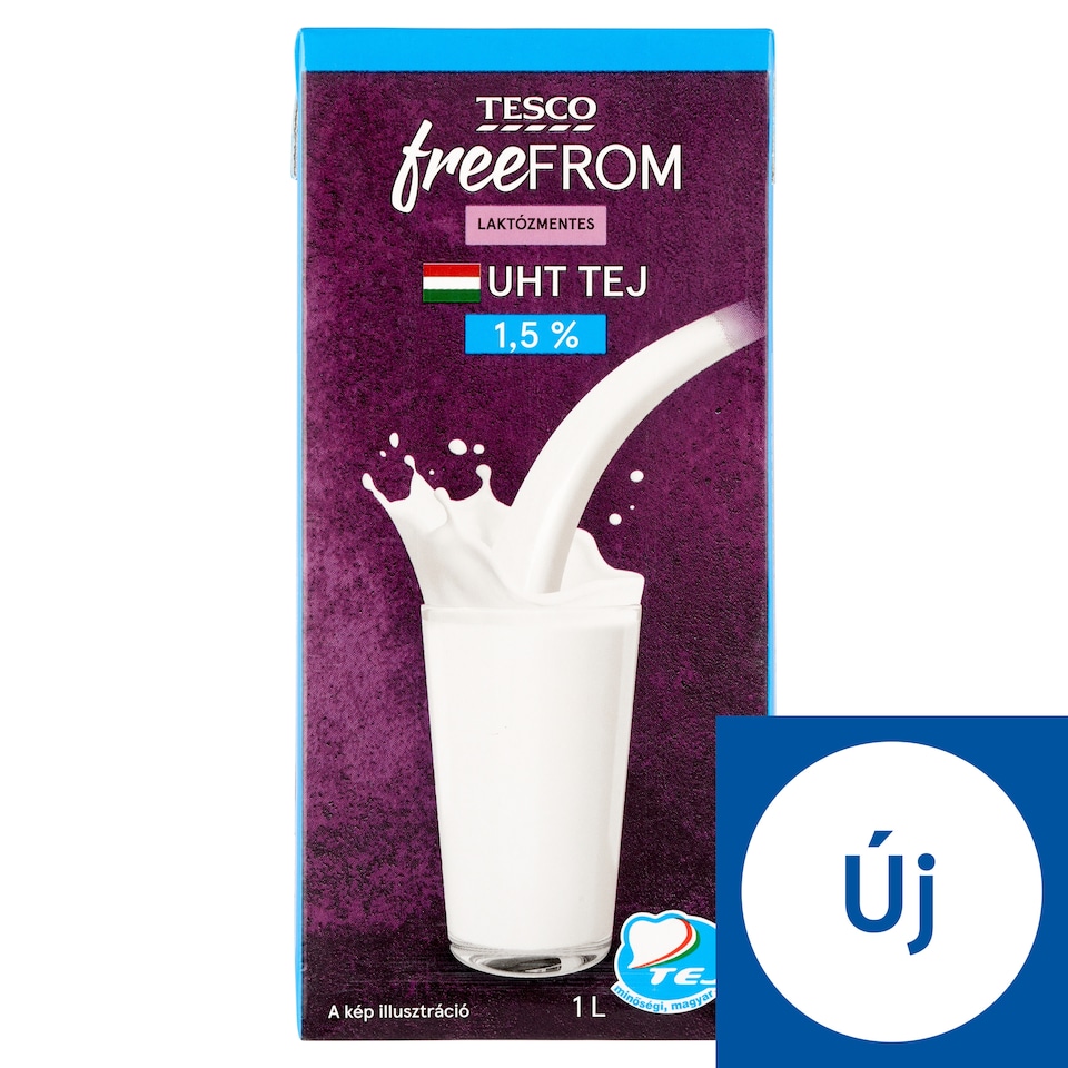 Tesco Free From UHT laktózmentes zsírszegény tej 1,5 % 1 l