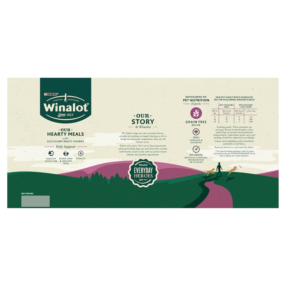 image 1 of Winalot Meaty Chunks In Jelly Dog Food 40X100g