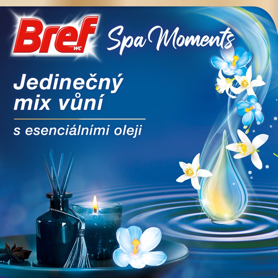 image 1 of Bref Spa Moments Vitality tuhý WC blok 3 x 50g