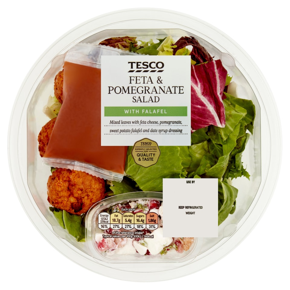 Tesco Feta & Pomegranate Salad 225G