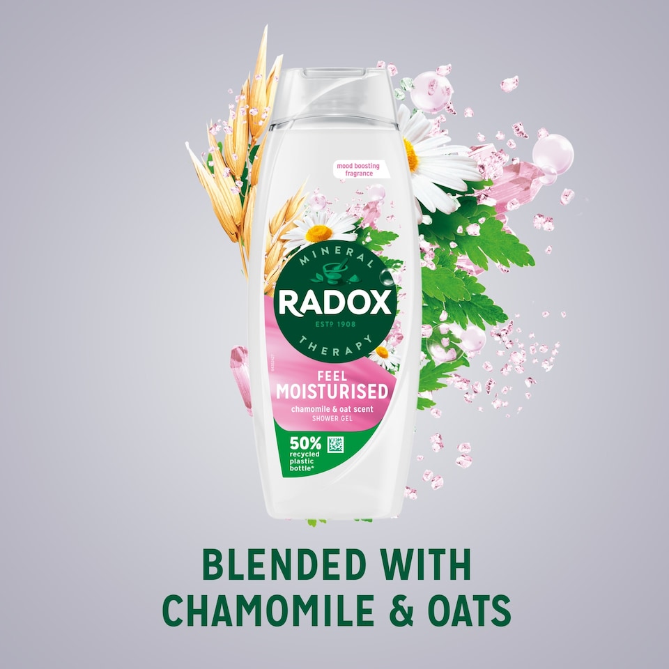 image 1 of Radox Chamomile & Oats Feel Moisturised Shower Gel Body Wash 450ml