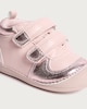 image 2 of F&F Baby Double Strap Touch Fastening Pre Walker Shoes in Pink