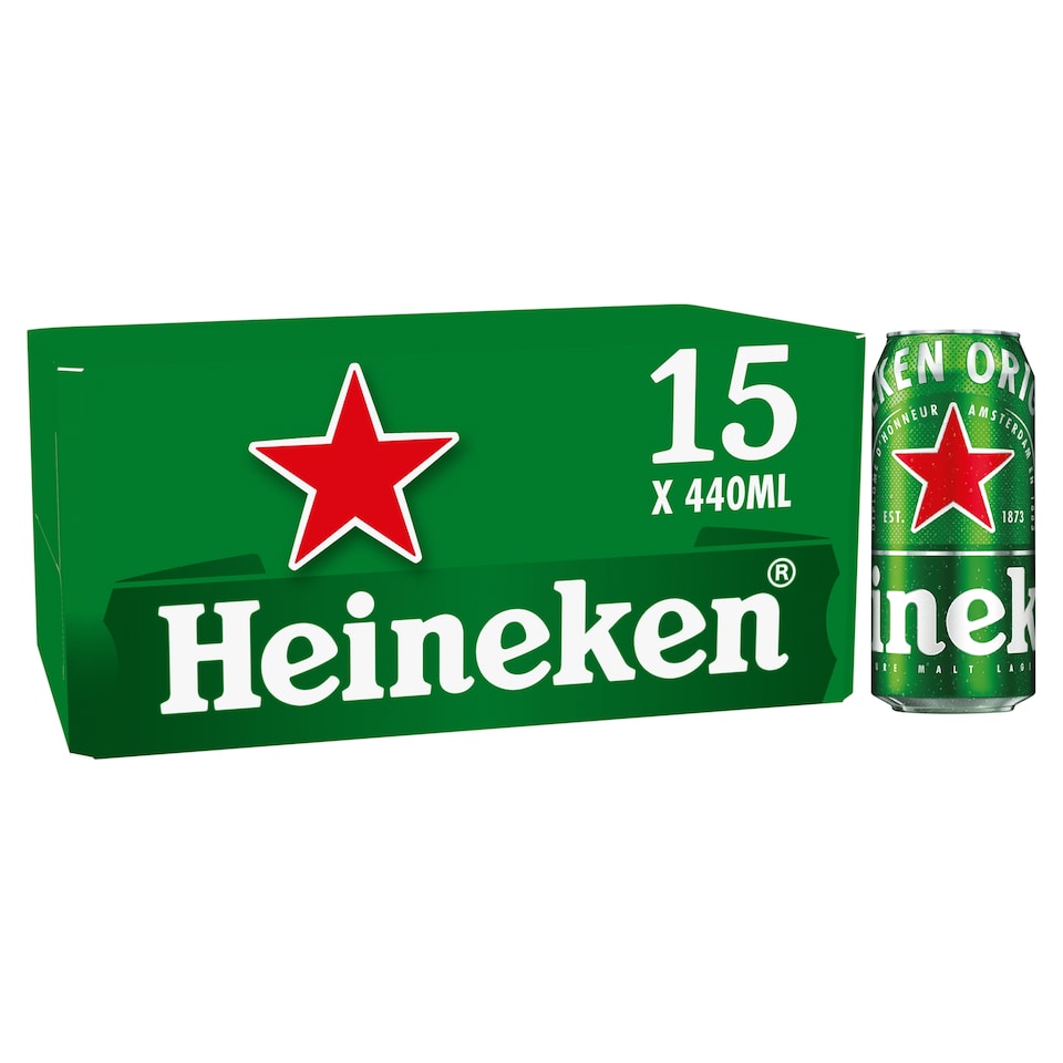 image 1 of Heineken Lager Beer Can 15x440ml