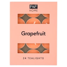 F&F Home Grapefruit vonné čajové sviečky 24 x 8,3 g