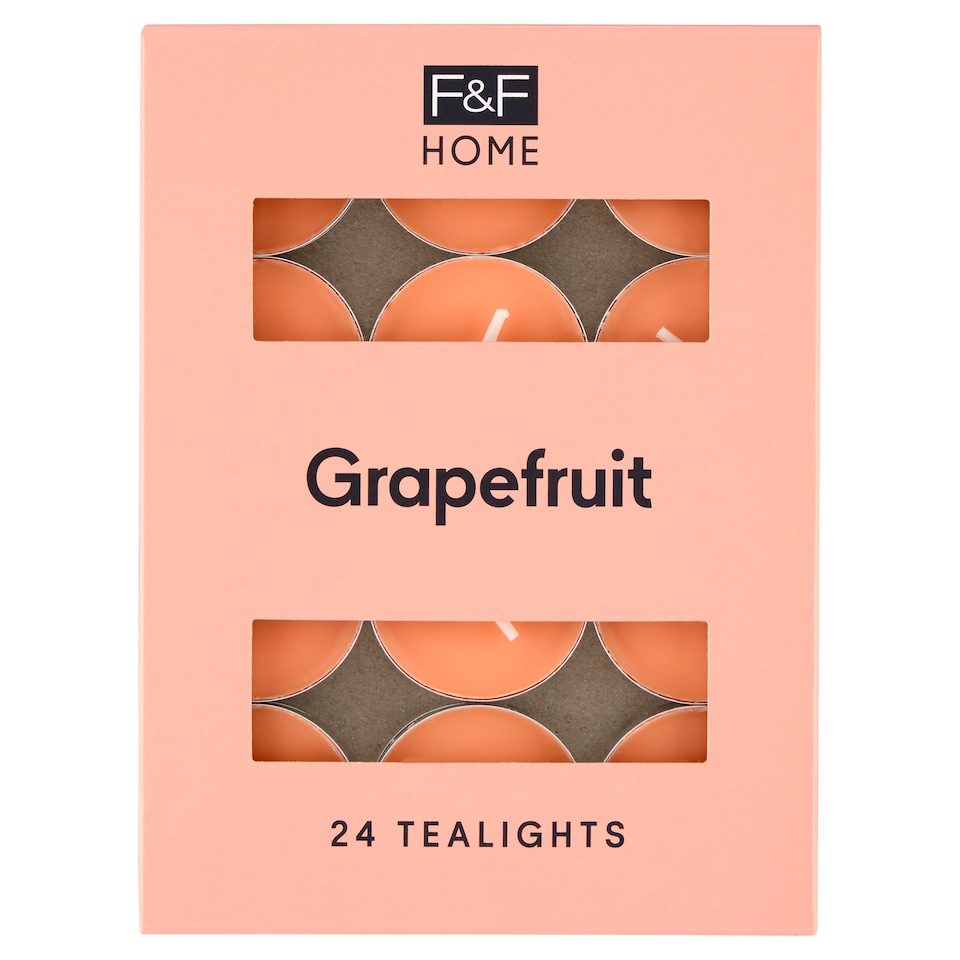 obrázok 1 z F&F Home Grapefruit vonné čajové sviečky 24 x 8,3 g