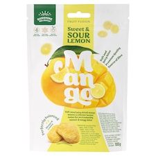 Sunshine Delights Fruit Fusion Sweet & Sour Lemon Dried Mango 100g
