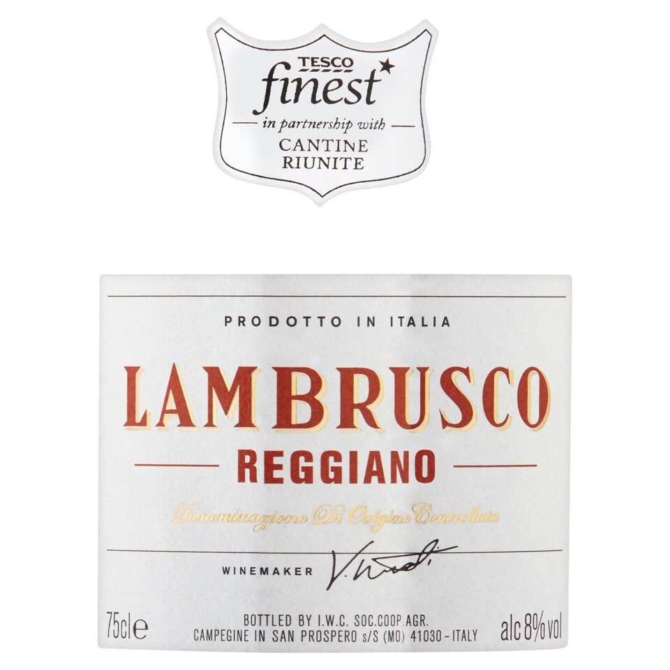 image 1 of Tesco Finest Lambrusco Doc Frizzante 75Cl