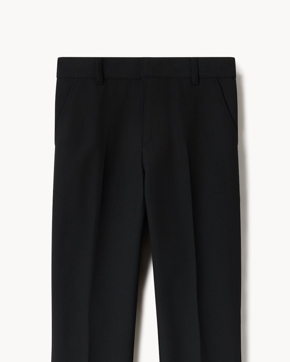 image 1 of F&F School Boys 2-Pack Slim Fit Longer Length Trousers in Black