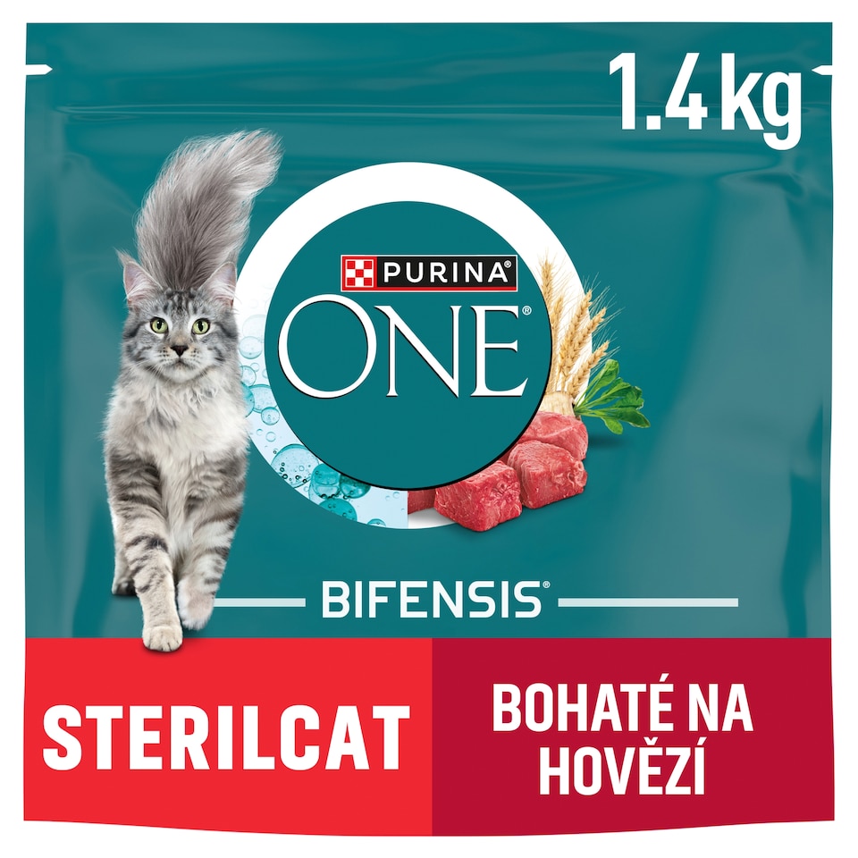 Obrázek 1 pro produkt Purina ONE Bifensis Sterilised granule pro kočky hovězí 1,4kg