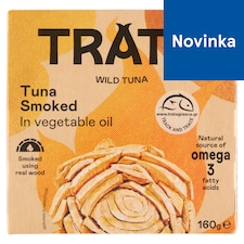 Trata Konzervovaný tuniak údený v rastlinnom oleji 160 g