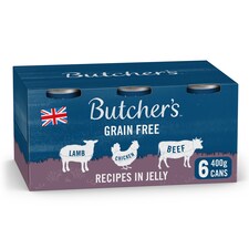 Butcher's Recipe In Jelly Dog Food Tins 6x400g