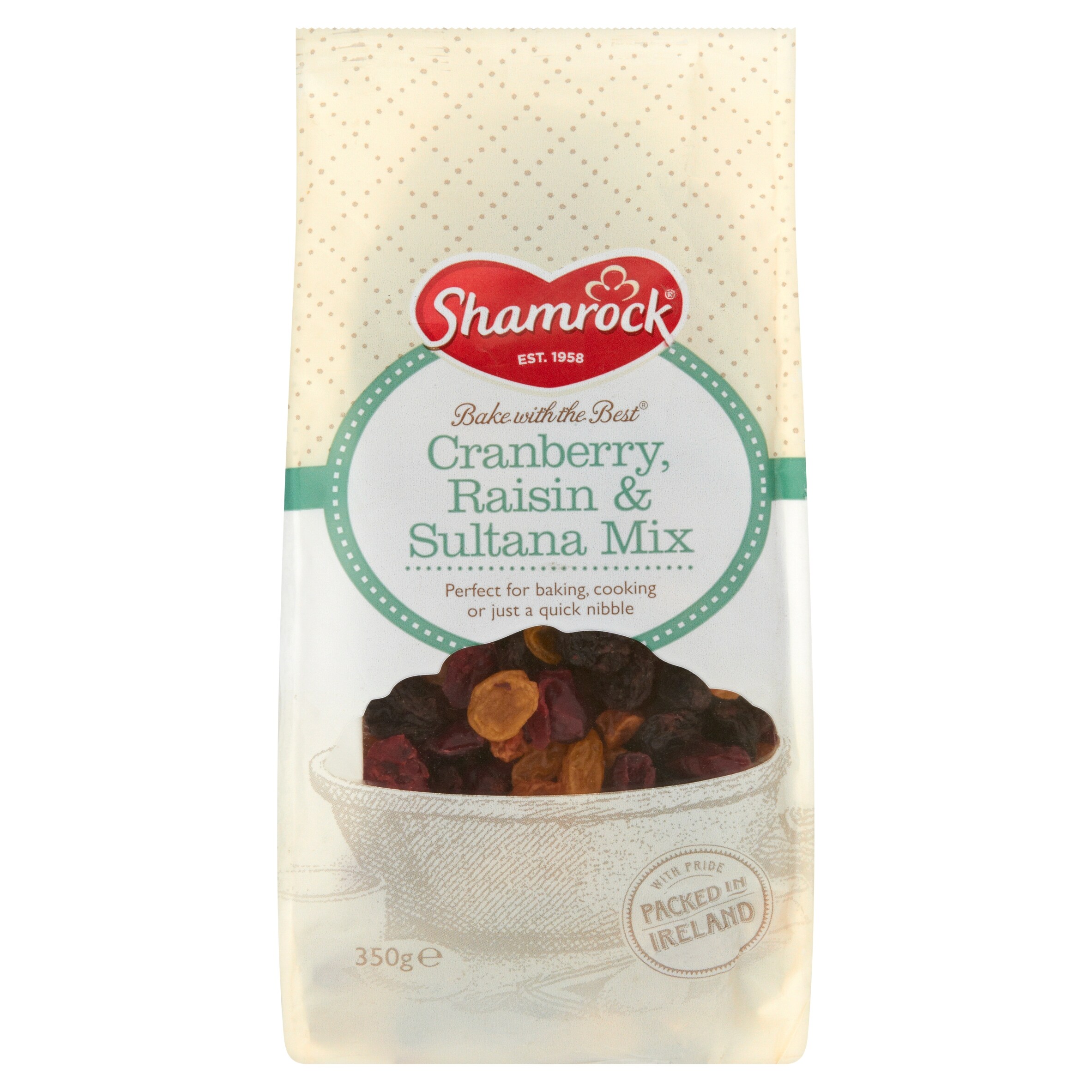 Shamrock Cran Raisin Sultana 350G - Tesco Groceries
