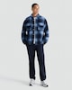 image 2 of F&F Brushed Checked Overshirt in Navy