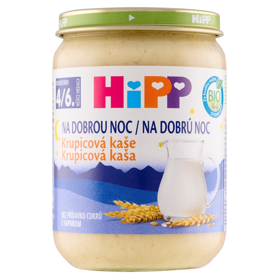 obrázok 1 z HiPP Bio krupicová kaša mliečna na dobrú noc 190 g