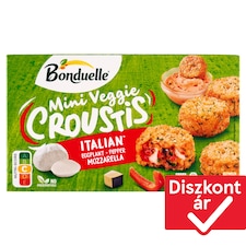 Bonduelle Mini Veggie Quick-Frozen Breaded and Pre-Baked Vegetable Disc with Cheese 240 g
