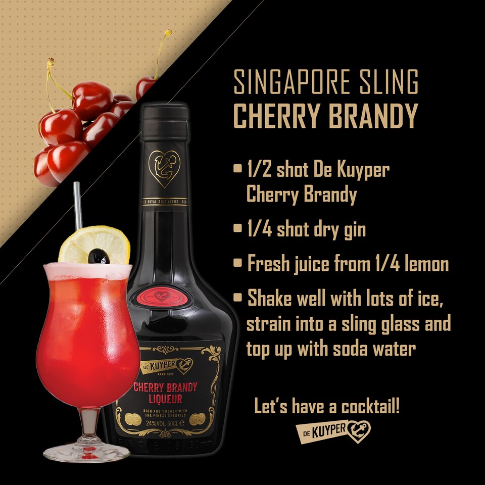 image 1 of De Kuyper Cherry Brandy Liqueur 50cl