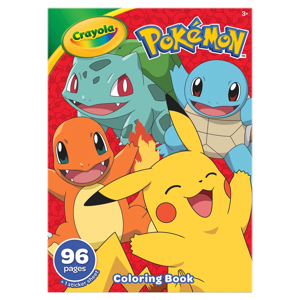 Crayola Pokemon colouring book