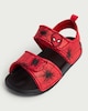 image 3 of Marvel Spider-Man Web Print Strap Sandals in Red