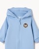 image 3 of F&F Baby Cotton Rich Bear All-in-one in Blue