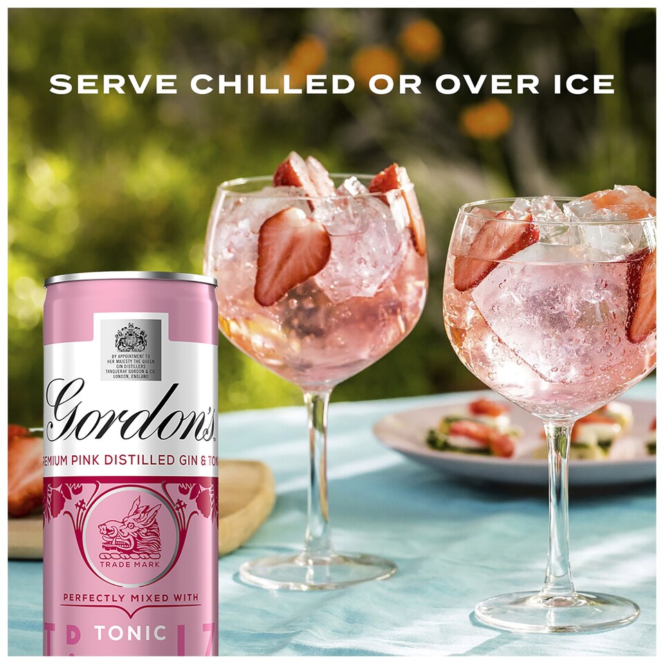 image 1 of Gordon's Pink Gin & Tonic Can 5% Vol 250ml