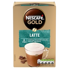 Nescafe Gold Latte Coffee Sachets 8x15.5g