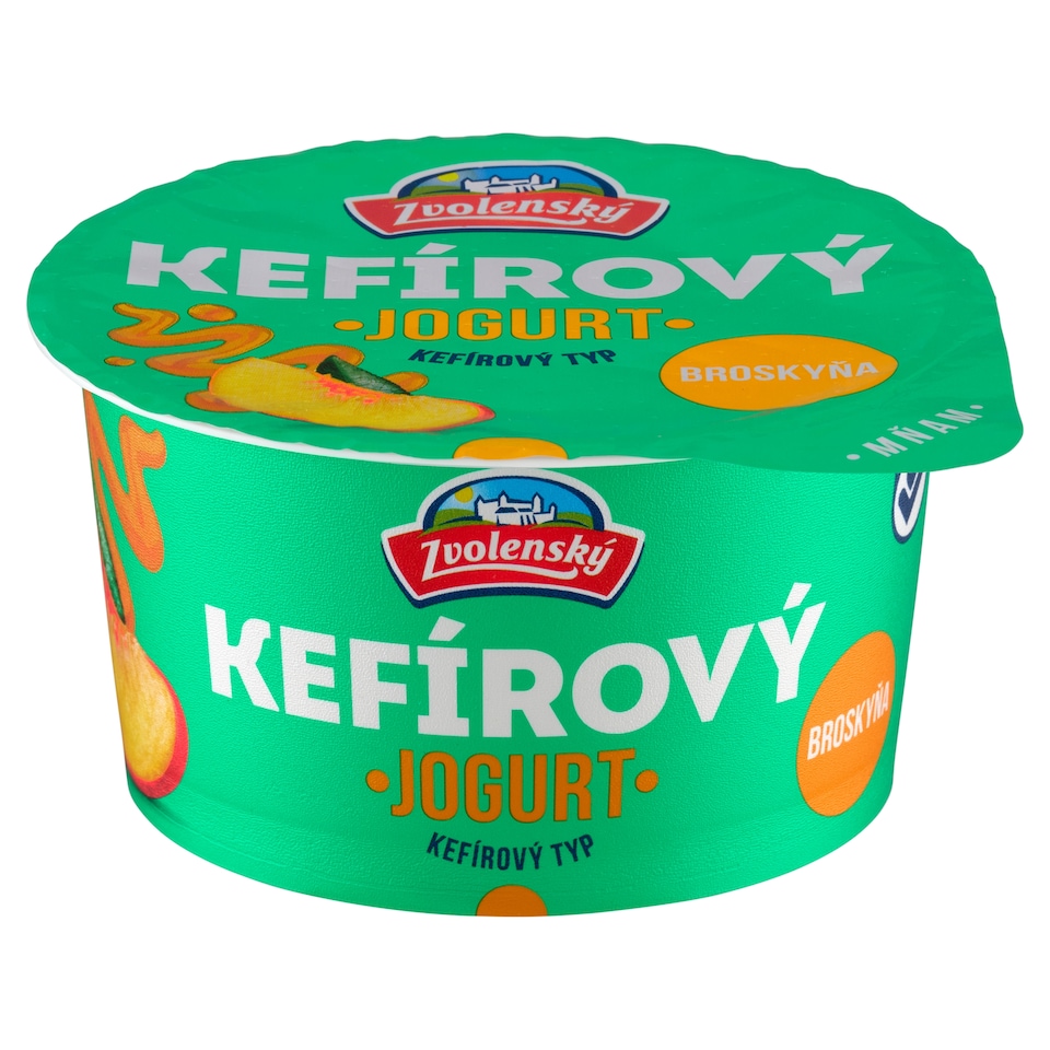 Obrázek 1 pro produkt Zvolenský Jogurt kefírového typu broskev 150g