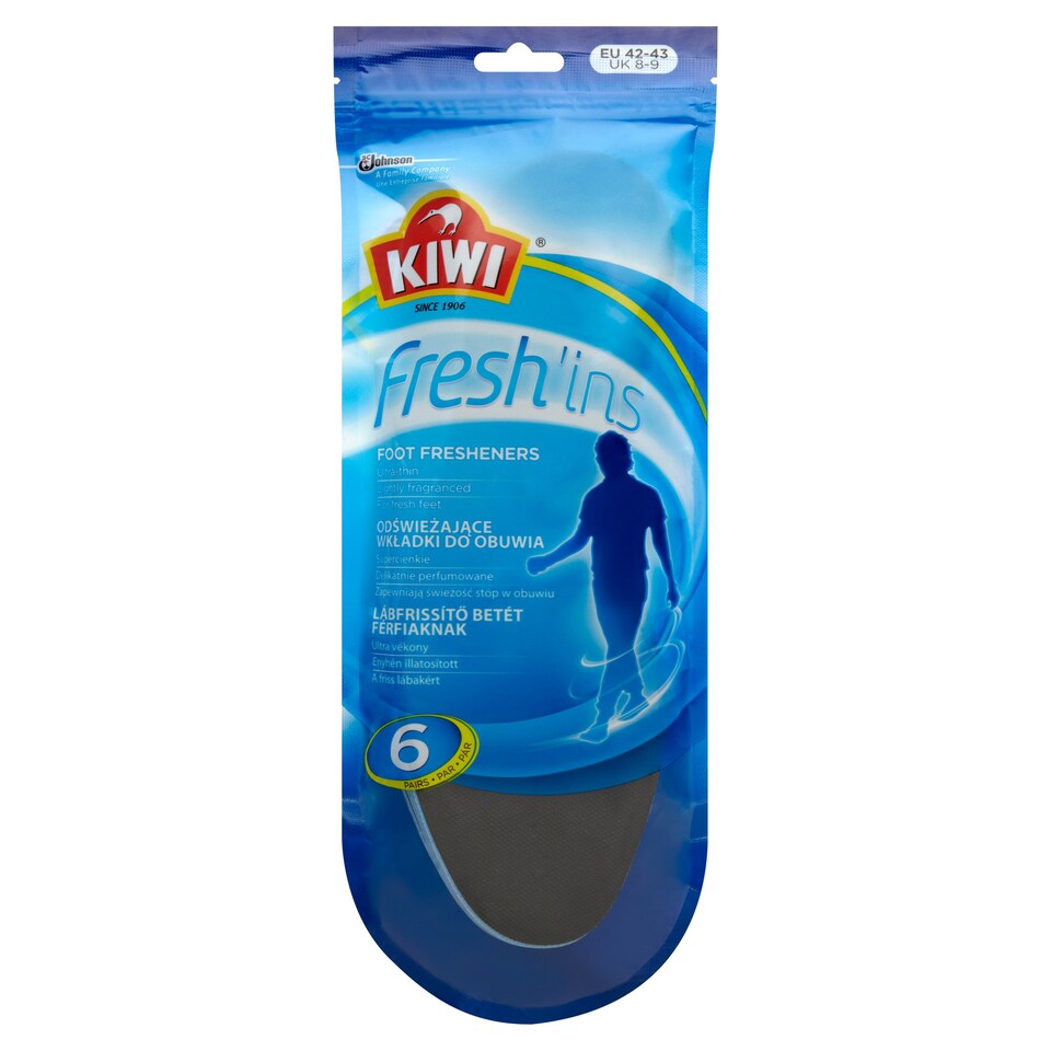 Kiwi Fresh Instant For Men 6 Prs Size 8-9