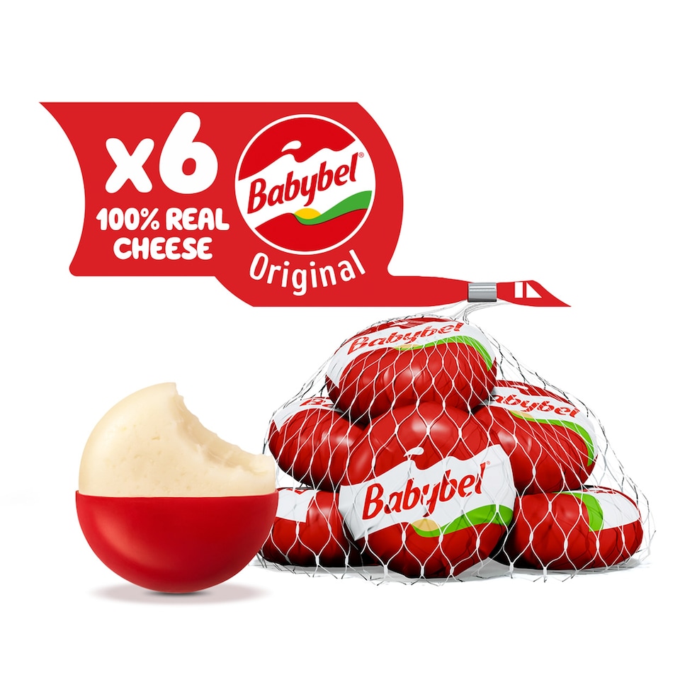 image 1 of Mini Babybel Original Cheese 6 Pack, 120 G