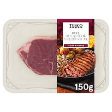 Tesco Quick Cook Sirloin Beef Steak 150g