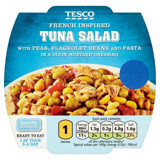 Tesco French Inspired Tuna Salad 220G Tesco Groceries