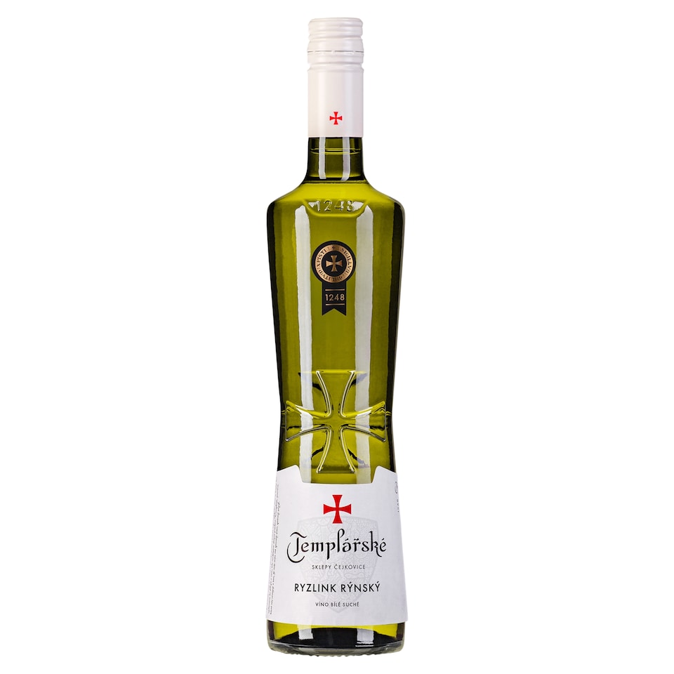 Templářské Sklepy Čejkovice Riesling Rhine Dry White Wine 0.75L