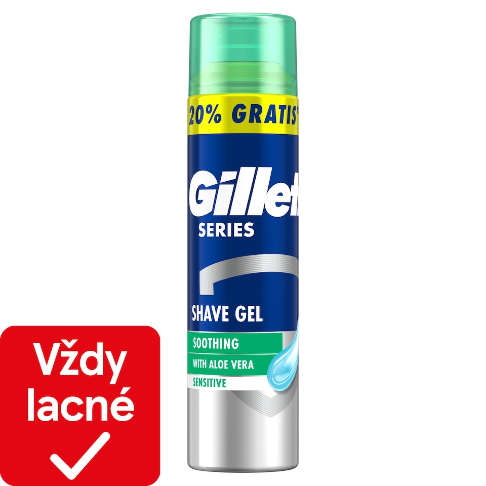 obrázok 1 z Gillette Series Upokojujúci Gél Na Holenie S Aloe Vera, 240ml